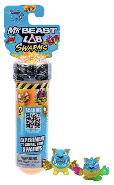 พร้อมส่ง - มิสเตอร์บีส MrBeast Lab Swarms Test Tube ในหลอดจะมีปีศาจ 2 ตัว ให้ได้ลุ้นกัน จากห้างที่ออสเตรเลีย!